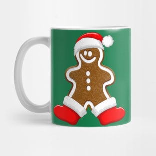 Gingerbread Man Christmas Santa Claus Cookie Mug